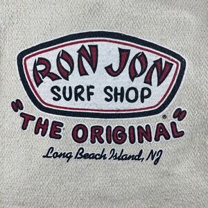 Ron Jon Surf Shop Mens M Cream Baja Hoodie The Original Long Beach Island NJ